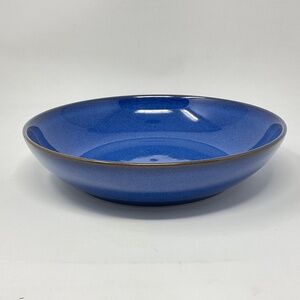 Denby Imperial Blue Stoneware 9” Individual Pasta Bowls